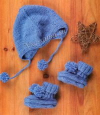 Пинетки и шапочка Пинетки и шапочка