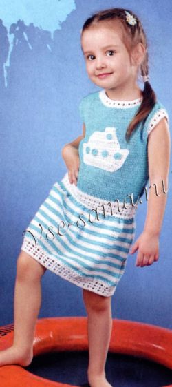 Платье с корабликом Платье с корабликом