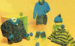 Пуловер, платье, гетры, шапочка и джемпер спицами Пуловер, платье, гетры, шапочка и джемпер спицами