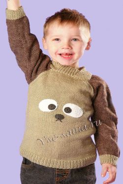 Пуловер с аппликацией Панда Пуловер с аппликацией Панда