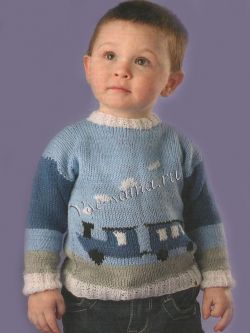 Пуловер с паровозиком Пуловер с паровозиком