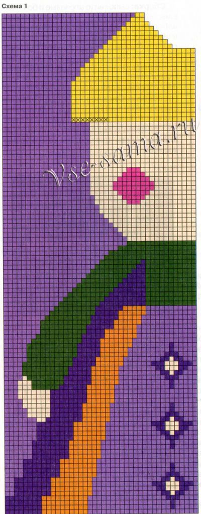 Пуловер спицами с принцессой, схема Пуловер спицами с принцессой, схема