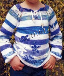 Пуловер спицами Морская звезда Пуловер спицами Морская звезда