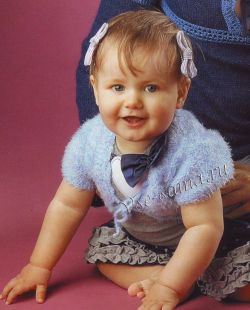 Пушистое болеро для малышки Пушистое болеро для малышки