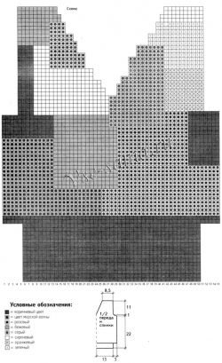 Разноцветный жилет, схема Разноцветный жилет, схема