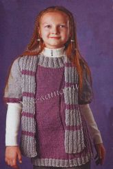 Серо-сиреневая туника и шарф Серо-сиреневая туника и шарф