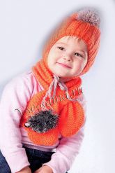 Шапка и шарф с ежиком Шапка и шарф с ежиком