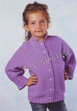 Сиреневый жакет для девочки Сиреневый жакет для девочки