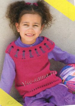Топ для девочки спицами, фото Топ для девочки спицами, фото