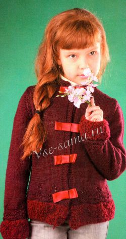 Жакет с бантиками Жакет с бантиками