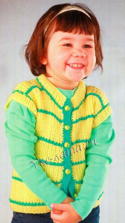 Жилет в полоску для ребенка Жилет в полоску для ребенка