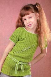 Зеленая туника для девочки Зеленая туника для девочки