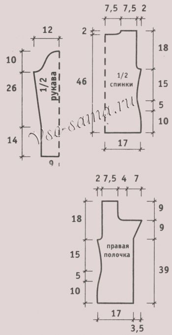 Жакет для девочки, выкройка