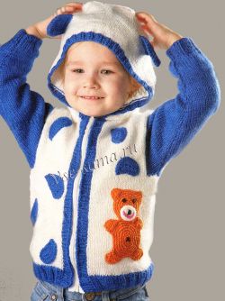 Жакет с аппликацией Мишка Жакет с аппликацией Мишка