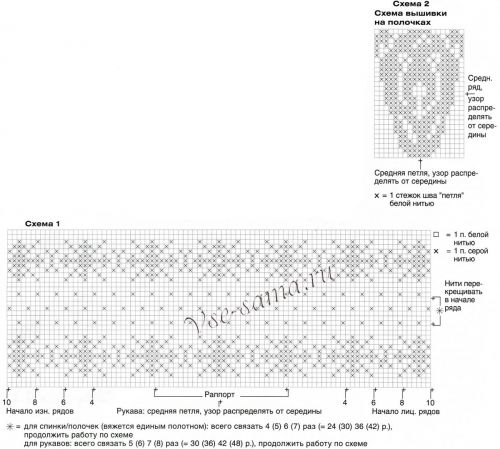 Схемы для вязания жакета с капюшоном Схемы для вязания жакета с капюшоном