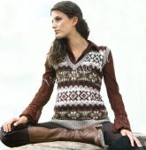 Безрукавка с жаккардовыми полосами Безрукавка с жаккардовыми полосами