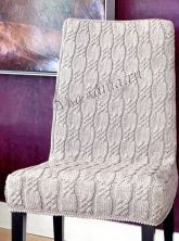 Чехол для стула спицами Чехол для стула спицами