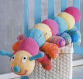 Игрушка Гусеничка спицами Игрушка Гусеничка спицами