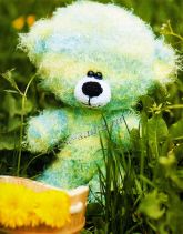 Меланжевый медвежонок спицами Меланжевый медвежонок спицами