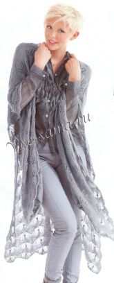 Накидка с ажурным узором Накидка с ажурным узором