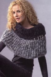 Пелерина черно-белая Пелерина черно-белая