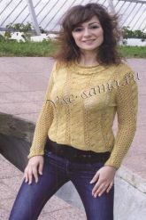 Пуловер ажурный Пуловер ажурный