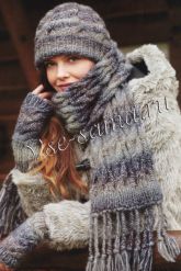 Шарф, шапка и митенки Шарф, шапка и митенки