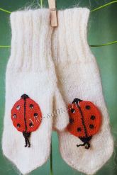 Варежки божья коровка Варежки божья коровка