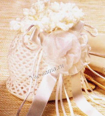 Белая сумочка крючком, фото Белая сумочка крючком, фото