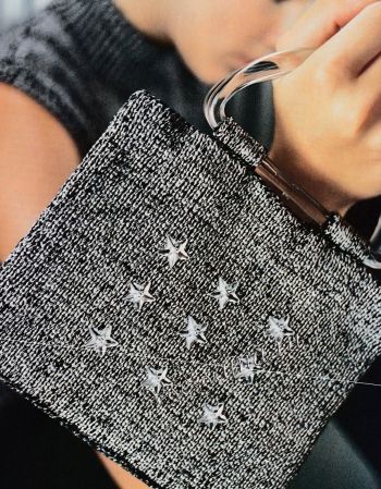 Сумка спицами со звездами, фото Сумка спицами со звездами, фото