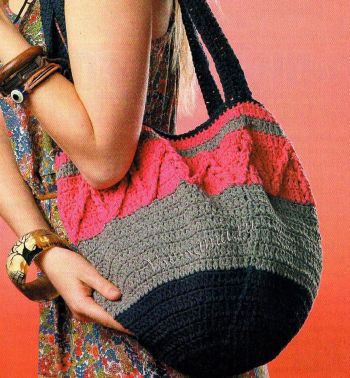 Сумка-торба крючком, фото Сумка-торба крючком, фото