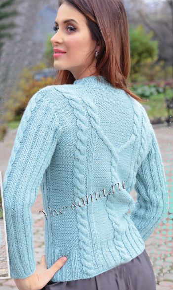 Тёплый голубой свитер, фото Тёплый голубой свитер, фото