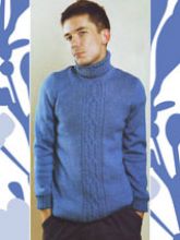 Мужской свитер с косой Мужской свитер с косой