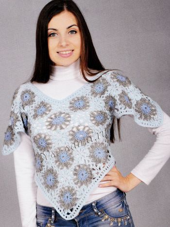 Топ-кофточка из элементов, фото Топ-кофточка из элементов, фото