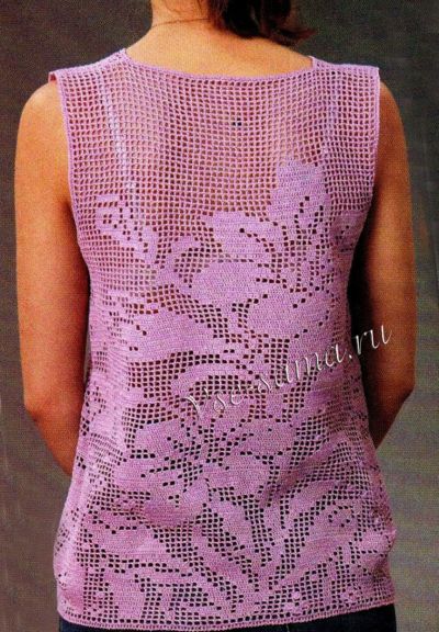 Топ крючком - Лилии, фото 2 Топ крючком - Лилии, фото 2