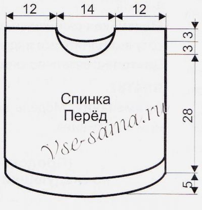 Выкройка для детского топа Выкройка для детского топа
