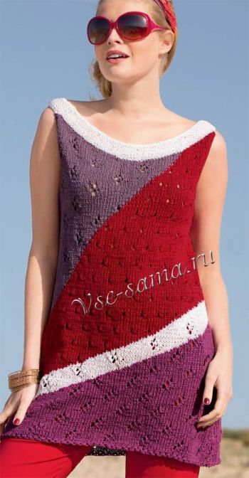 Топ с узором из интарсий, фото Топ с узором из интарсий, фото