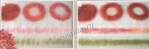 Валяние цветка - астра, рис. 1-2 Валяние цветка - астра, рис. 1-2