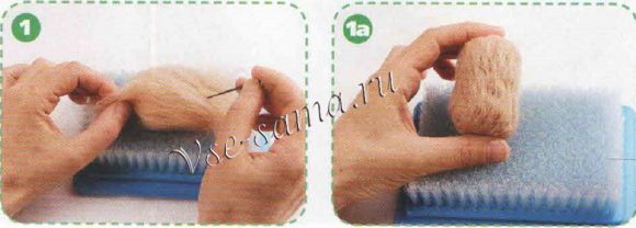 Описание валяния ежика-1 Описание валяния ежика-1