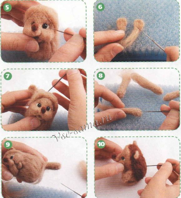 Описание валяния ежика-5-10 Описание валяния ежика-5-10