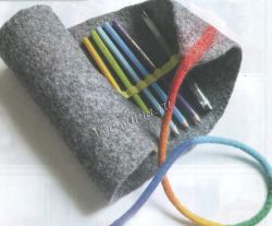 Стильный валяный пенал, фото Стильный валяный пенал, фото