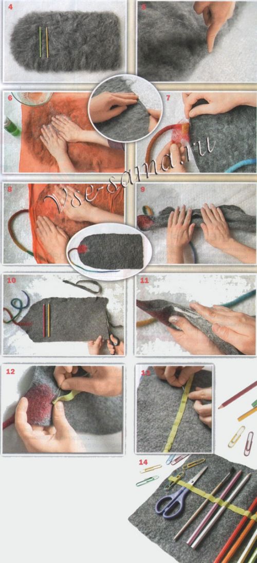 Валяние основы пенала, рис. 4-14 Валяние основы пенала, рис. 4-14