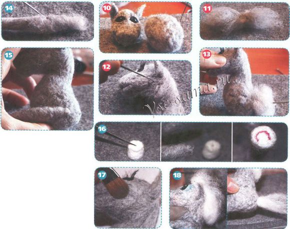 Валяние лошадки, 3 Валяние лошадки, 3