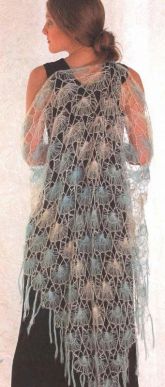 Шаль из тонкого мохера