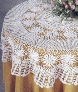 Белая мини-скатерть, фото Белая мини-скатерть, фото