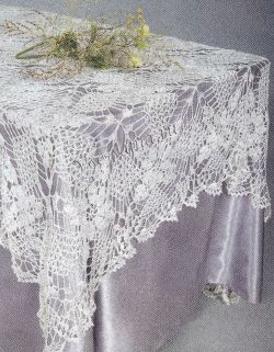 Белая скатерть из элементов, фото Белая скатерть из элементов, фото