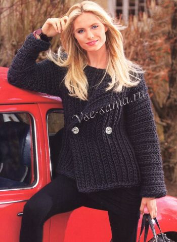 Женский тёмно-серый жакет Женский тёмно-серый жакет