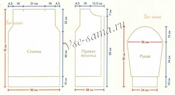 выкройка для кардигана выкройка для кардигана