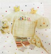 Платье, шапочка и пинетки Платье, шапочка и пинетки