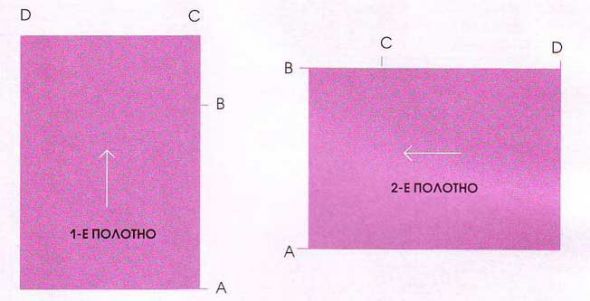 Выкройка для вязания полосатого пончо Выкройка для вязания полосатого пончо